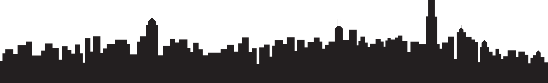 modern cityscape skyline silhouette drawing. png