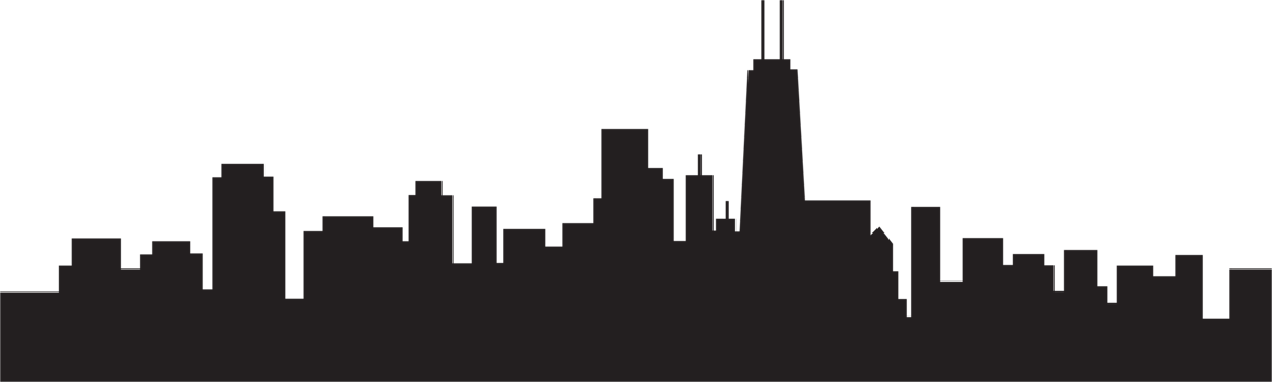 modern cityscape skyline silhouette drawing. png
