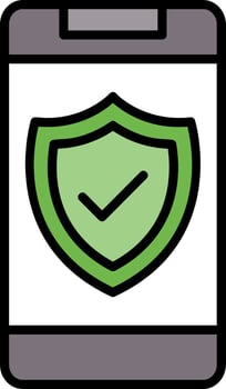 Phone Insurance Creative Icon Design vector