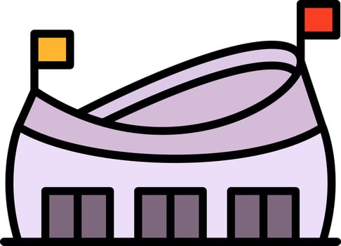 Stadium Creative Icon Design vector