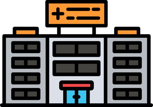 Hospital Creative Icon Design vector