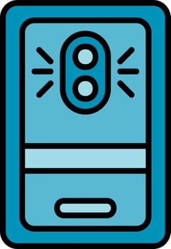 Phone Camera Creative Icon Design vector