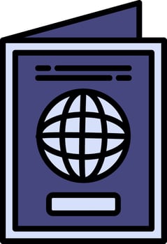 Passport Creative Icon Design vector