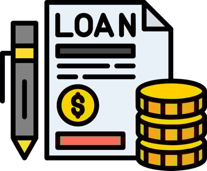 Loan Creative Icon Design vector