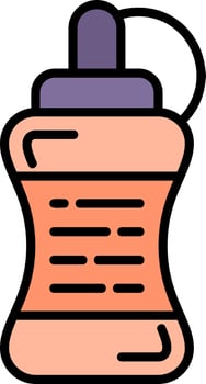 Water Bottle Creative Icon Design vector