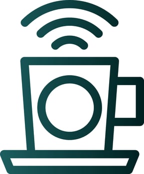 Cafe Wifi Vector Icon Design