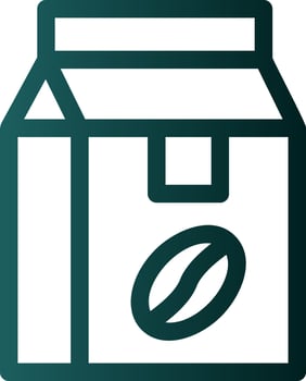 Coffee Bag Vector Icon Design