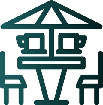 Coffee Terrace Vector Icon Design