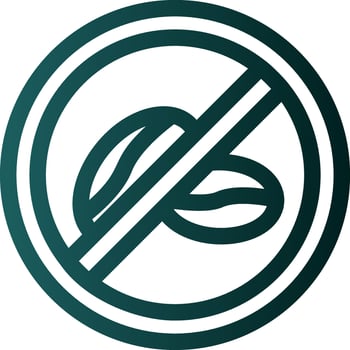 No Caffeine Vector Icon Design