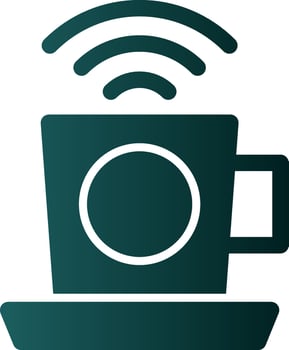 Cafe Wifi Vector Icon Design