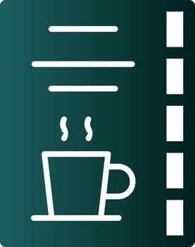 Coffee Card Vector Icon Design