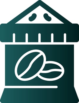 Coffee Sack Vector Icon Design
