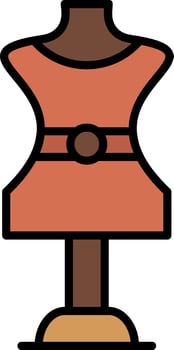 Mannequin Creative Icon Design vector