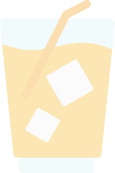 Milkshake Vector Icon Design