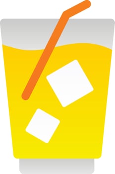 Milkshake Vector Icon Design