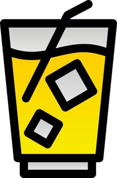 Milkshake Vector Icon Design