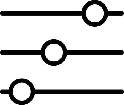 Sliders H Vector Icon Design