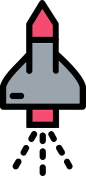 Space Shuttle Vector Icon Design