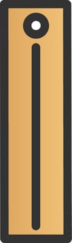 Ruler Vertical Vector Icon Design