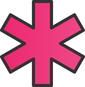 Star Of Life Vector Icon Design