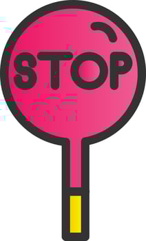 Stop Vector Icon Design