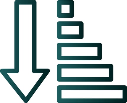Sort Amount Up Alt Vector Icon Design