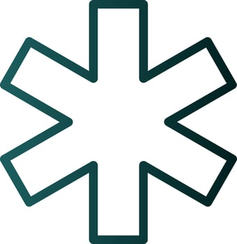 Star Of Life Vector Icon Design