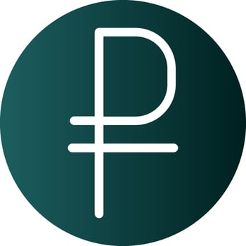 Ruble Sign Vector Icon Design