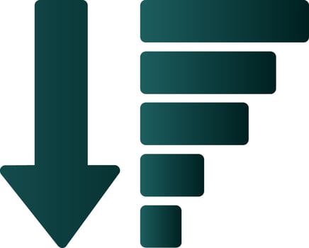 Sort Amount Down Alt Vector Icon Design