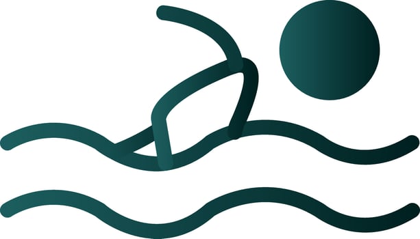 Swimmer Vector Icon Design