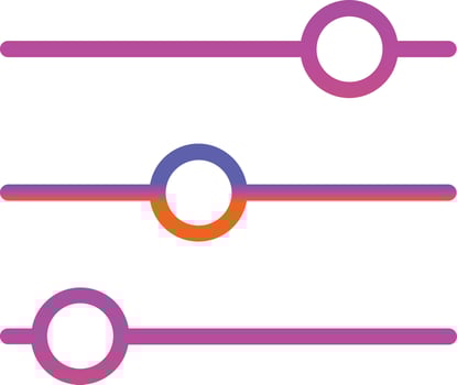 Sliders H Vector Icon Design