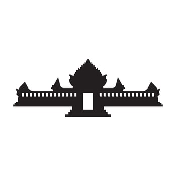 pagoda temple icon logo vector design