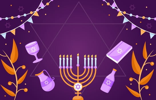 Hanukkah Festivity Background vector