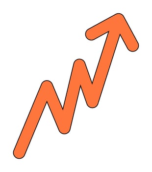 Arrow Sticker Doodle Vector Illustration