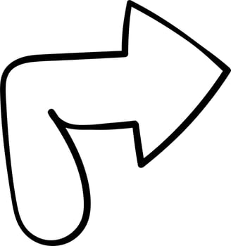 Hand Drawn Arrow Doodle Vector Illustration