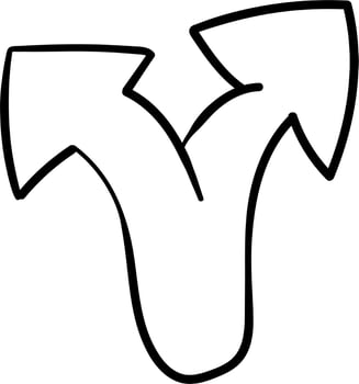 Hand Drawn Arrow Doodle Vector Illustration