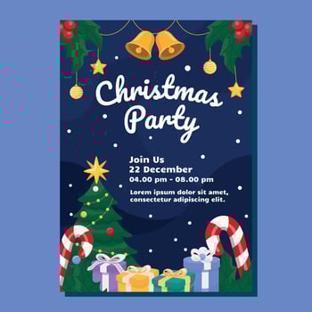 Christmas Party Poster vector