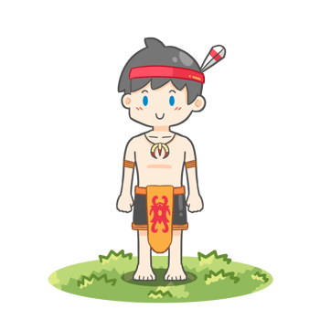 Cute Dayak Boy in the grass png
