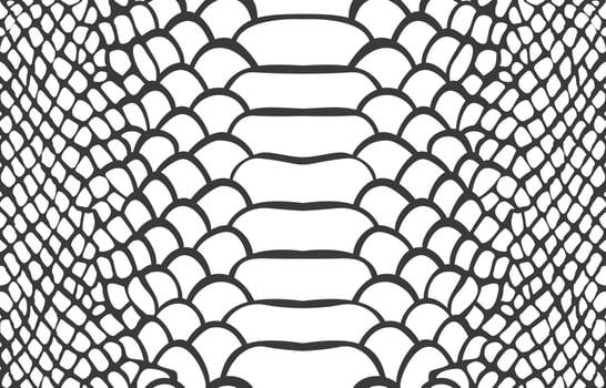 Seamless Green Snake Skin Pattern vector