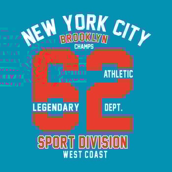 Brooklyn champs print design for t-shirt and other uses - Vector