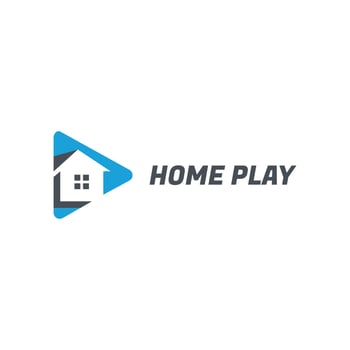 Abstract home logo design template vector