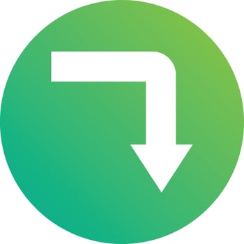 Turn Down Vector Icon Design Illustration