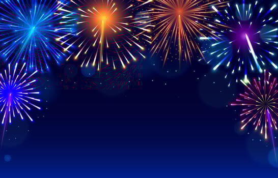 Colorful Firework Background vector