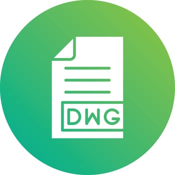 DWG Vector Icon Design Illustration