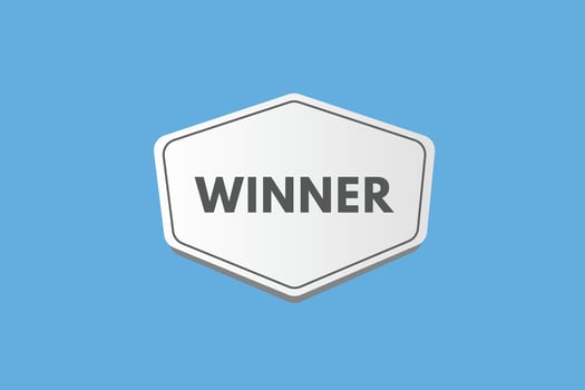 winner Button. winner Sign Icon Label Sticker Web Buttons vector