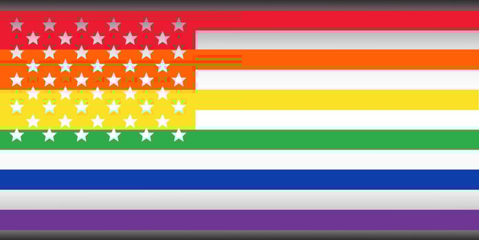 Lgbt flag vector illustration. Rainbow Pride Flag symbol of the gay and lesbian movement