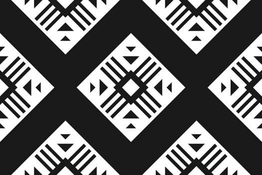 Ethnic Aztec pattern art. Geometric seamless pattern in tribal, folk embroidery, and Mexican style. vector