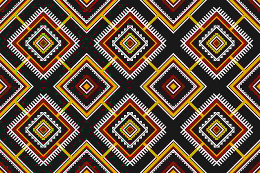 Fabric tribal pattern art. Geometric ethnic seamless pattern traditional. American, Mexican style. vector