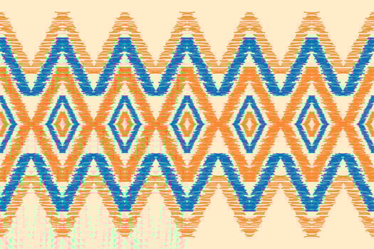 Carpet ethnic tribal pattern art. Ethnic ikat seamless pattern. American, Mexican style. vector