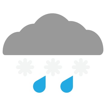 Sleet Flat Icon vector